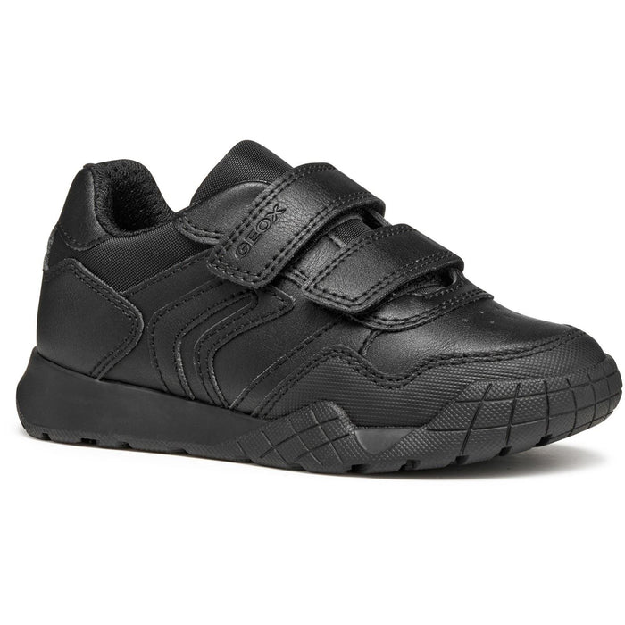 Geox J Rann-E Black Trainers