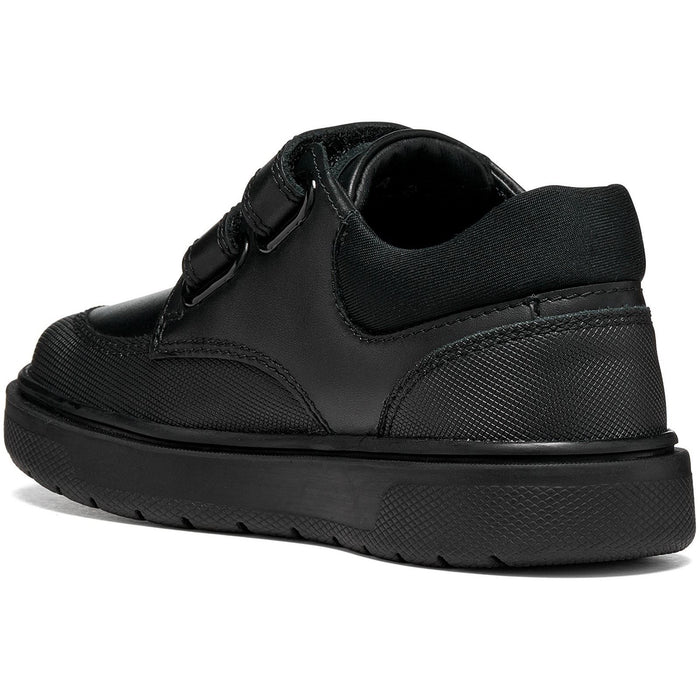 Geox J Riddock Leather Black Shoes