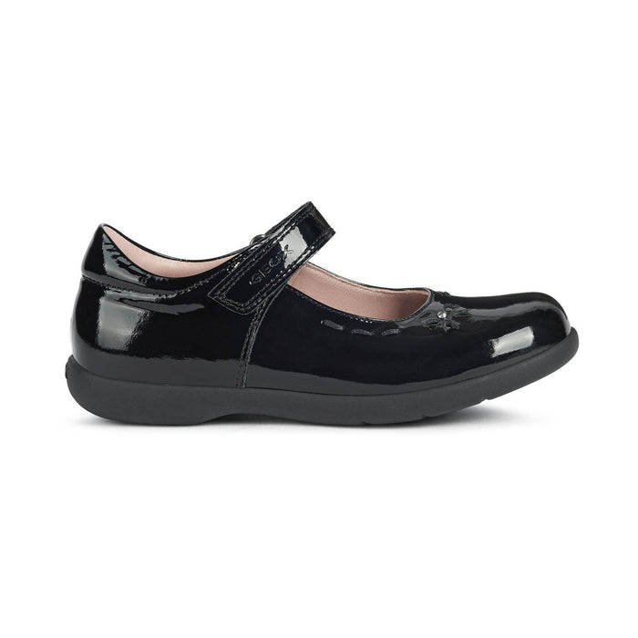Geox Naimara Leather Black Patent Shoes