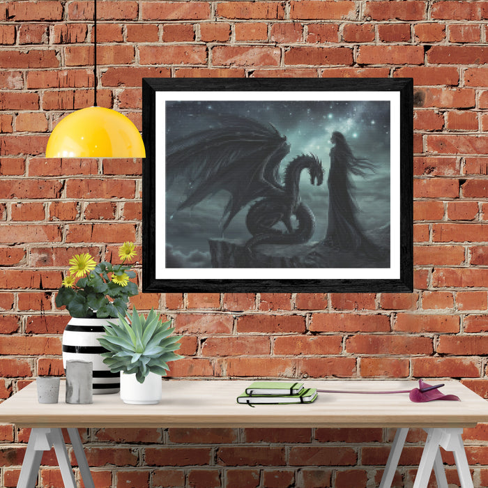 Gothic Angel and Night Dragon