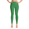 Green + White Team Leggings