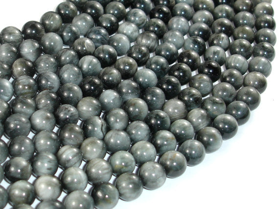 Hawk Eye Beads, 8mm Round Beads-BeadBasic