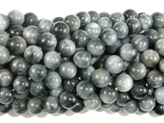 Hawk Eye Beads, 8mm Round Beads-BeadBasic