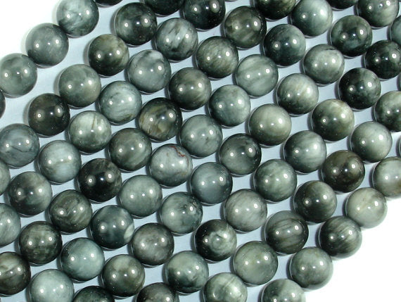Hawk Eye Beads, 8mm Round Beads-BeadBasic