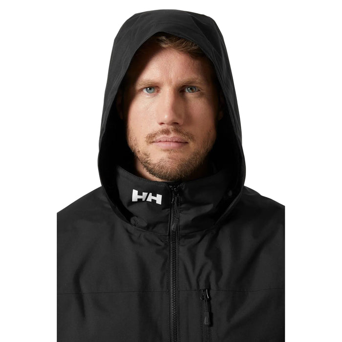Helly Hansen Sport Crew Hooded Midlayer Sailing 2.1 Men's Black Sailing Jacket