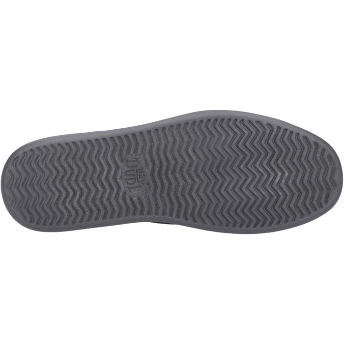 HEYDUDE Sunapee Canvas 100% Cotton Men's Black/Charcoal Loafers