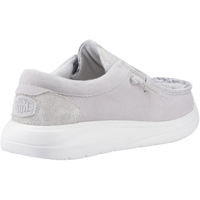 HEYDUDE Wendy COMF Leather Women's Grey/Snake Shoes