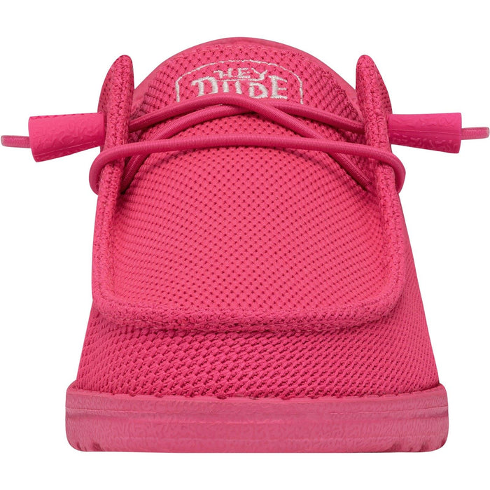 HEYDUDE Wendy Funk Mono Synthetic Women's Electric Pink Moccasins Shoes