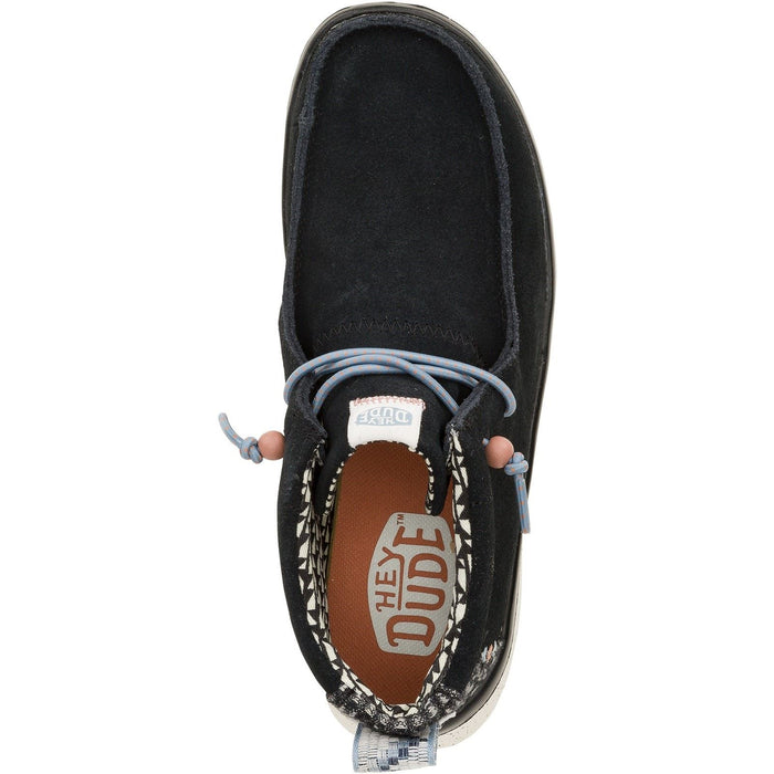 HEYDUDE Wendy Peak Hi Suede Women's Black Boots