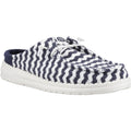 HEYDUDE Wendy Slip Terry Stripe Synthetic Women's Navy Blazer/Egret Mules