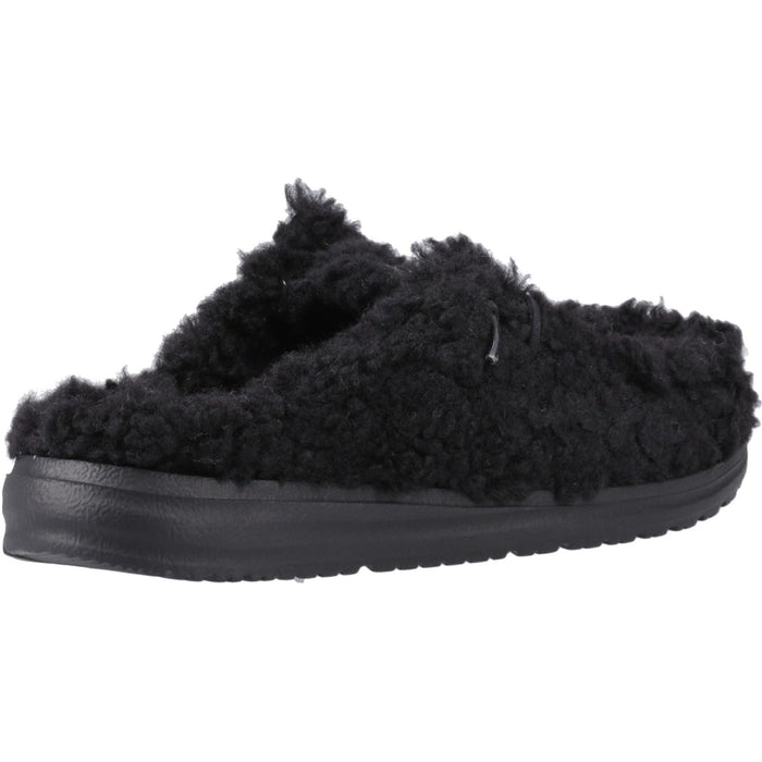 HEYDUDE Wendy Synthetic Women's Black Mules