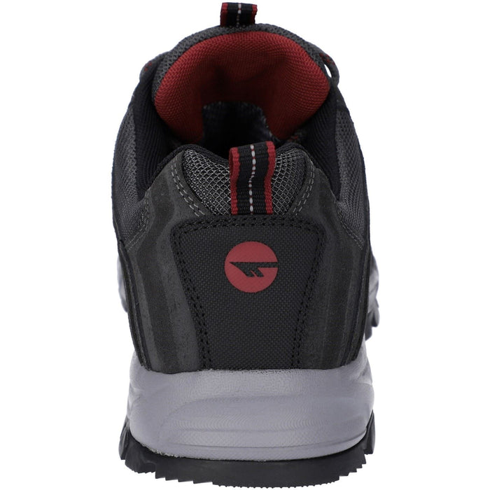 Hi-Tec Auckland Lite Leather Men's Graphite Grey/Dark Red Hiking Boots