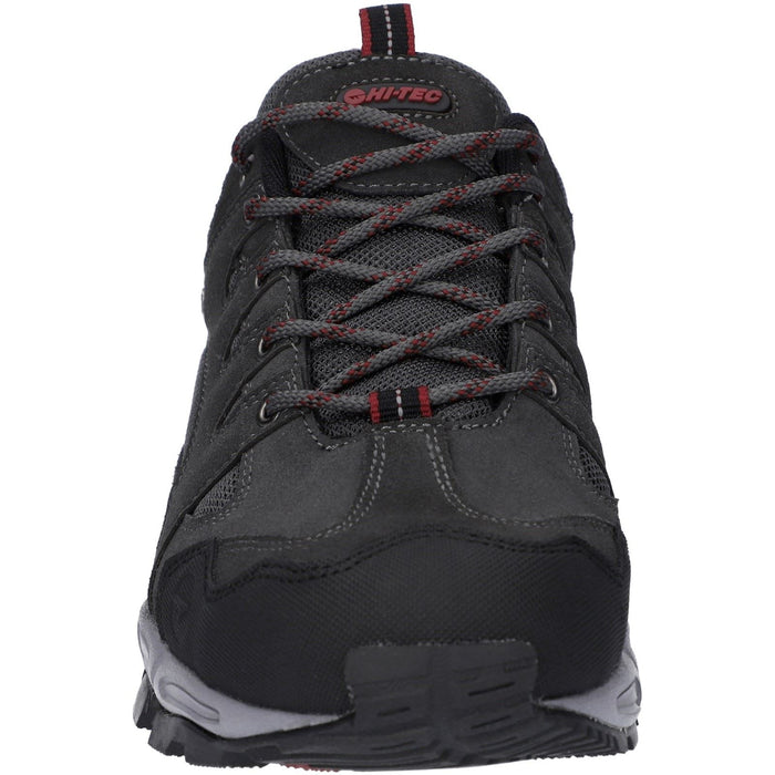 Hi-Tec Auckland Lite Leather Men's Graphite Grey/Dark Red Hiking Boots