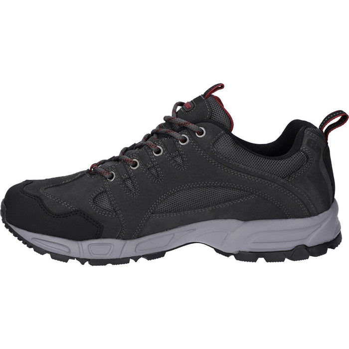 Hi-Tec Auckland Lite Leather Men's Graphite Grey/Dark Red Hiking Boots