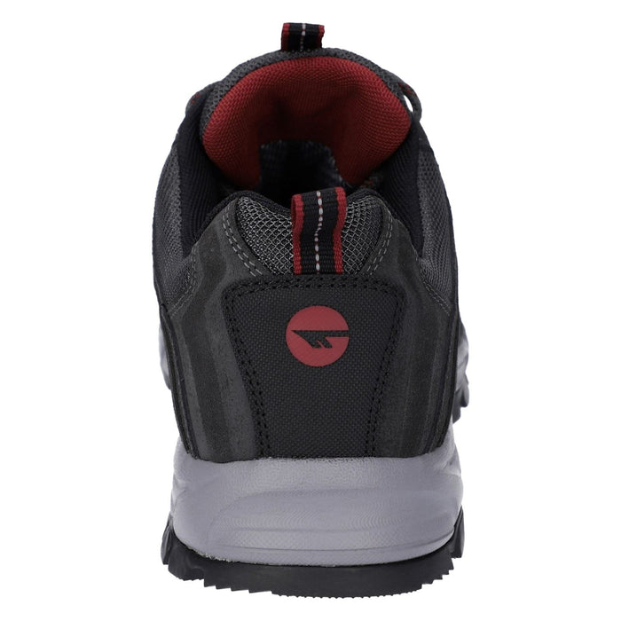 Hi-Tec Auckland Lite Leather Men's Graphite Grey/Dark Red Hiking Boots