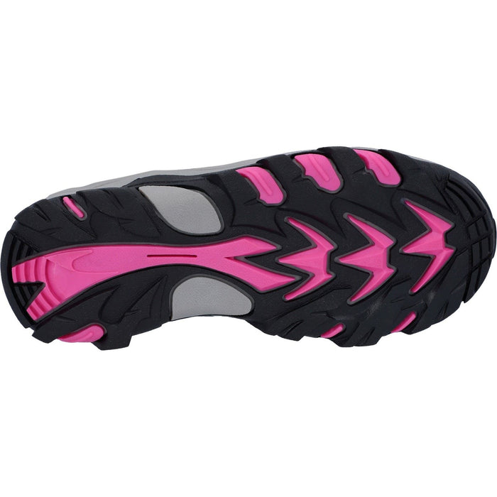Hi-Tec Blackout Low Synthetic Soft Shell Junior Dark Forest/India Ink/Pink Hiking Boots