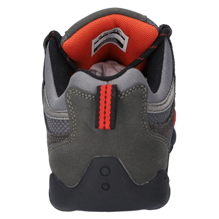 Hi-Tec Quadra II Suede Men's Charcoal/Zingy Red Hiking Boots