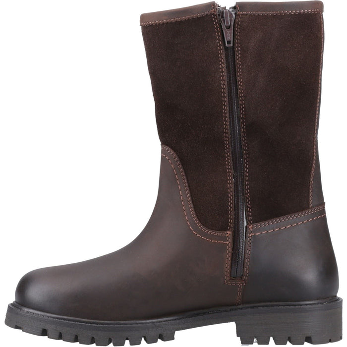 Hunter Canna Ankle Boot Leather Women's Brown Boots