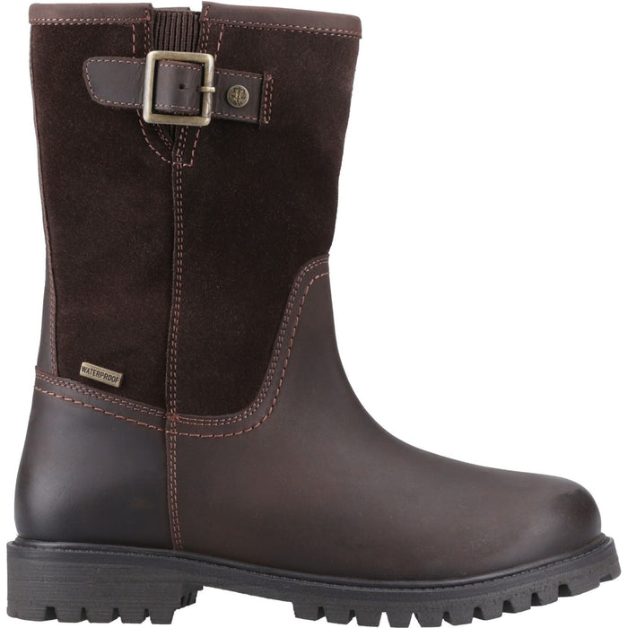 Hunter Canna Ankle Boot Leather Women's Brown Boots