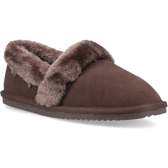 Hush Puppies Ariel Suede Women's Chocolate Slippers