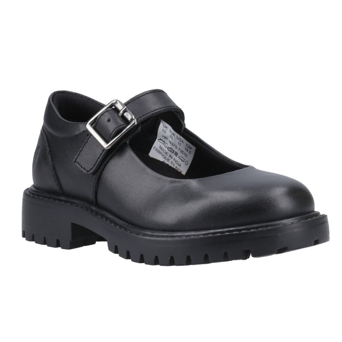 Hush Puppies Aurora Junior Leather Black Shoes
