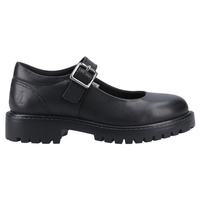 Hush Puppies Aurora Junior Leather Black Shoes