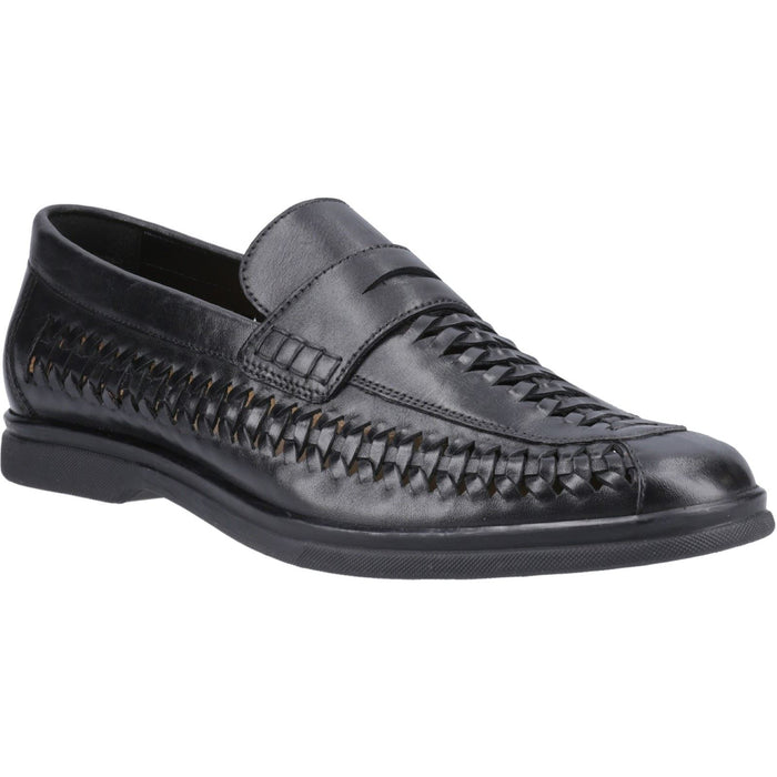 Hush Puppies Bowie Leather Men's Black Loafers