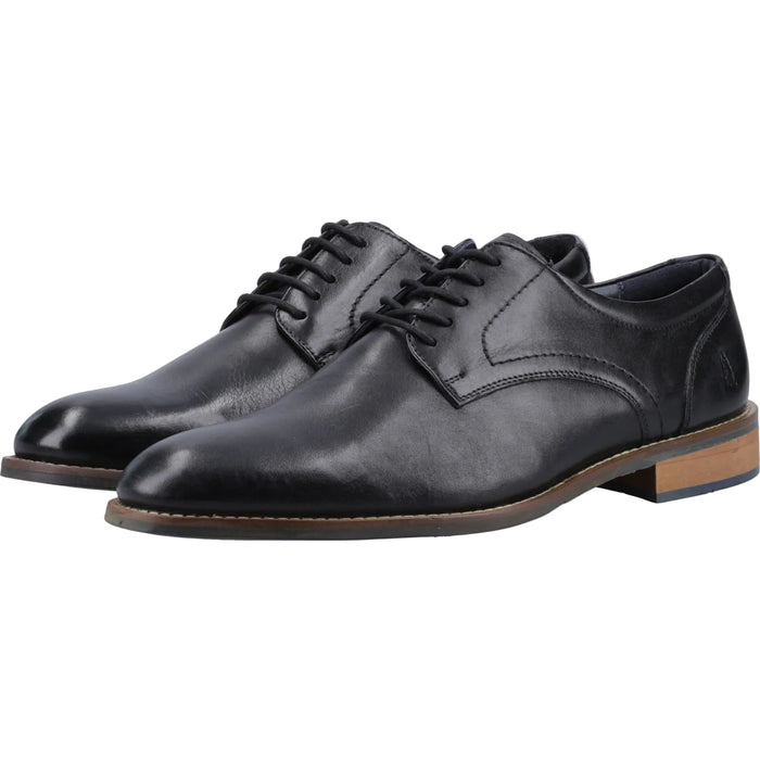 Hush Puppies Damien Lace Up Leather Men's Black Lace-Up Shoes
