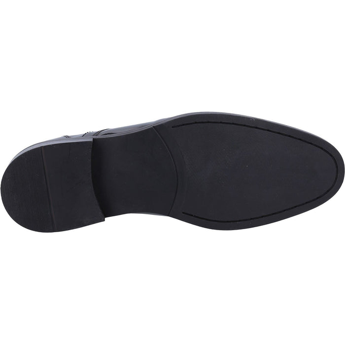 Hush Puppies Damien Lace Up Patent Leather Men's Black Patent Lace-Up Shoes
