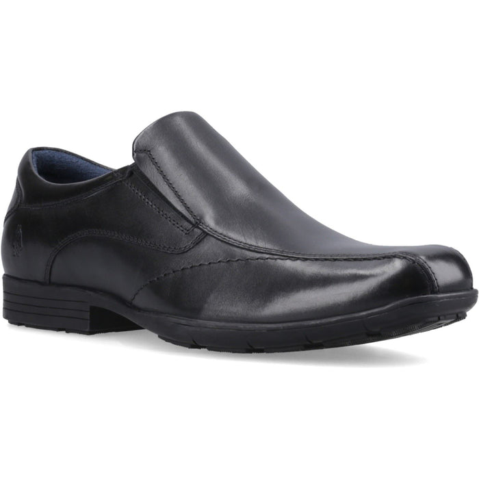Hush Puppies Dumfries Leather Black Loafers