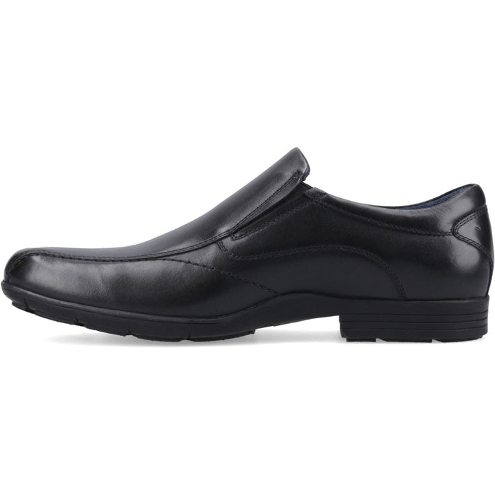 Hush Puppies Dumfries Leather Black Loafers