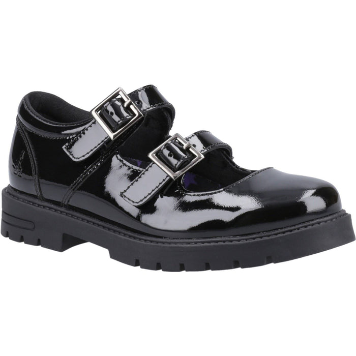 Hush Puppies Ella Patent Leather Junior Black Shoes