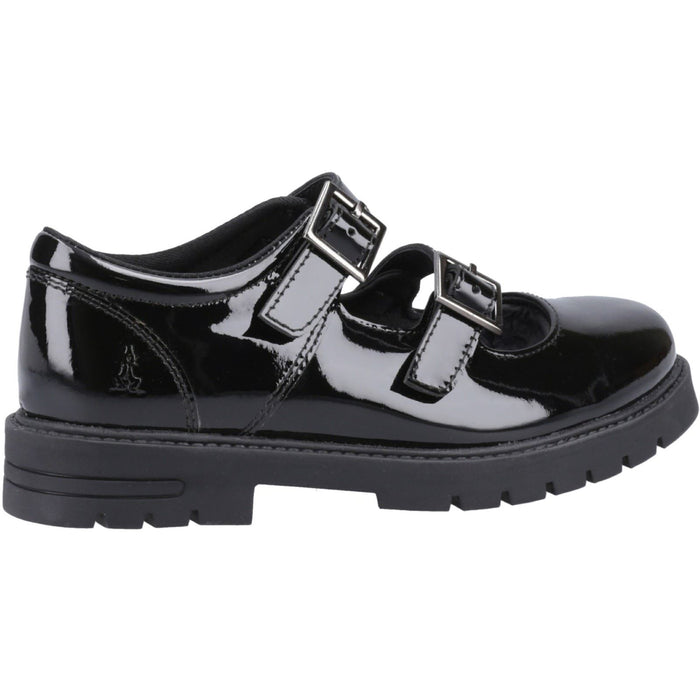 Hush Puppies Ella Patent Leather Junior Black Shoes
