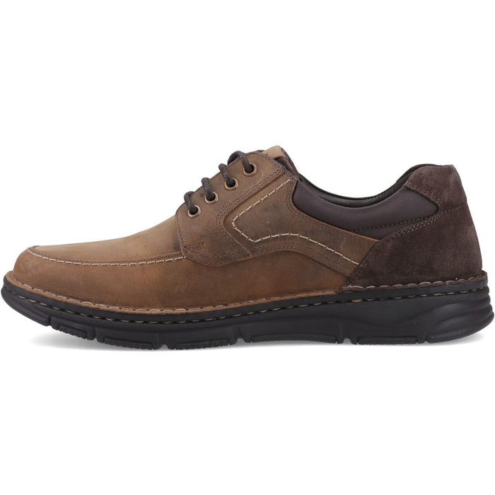 Hush Puppies Franklin Lace Up Shoe Leather Men's Tan Loafers