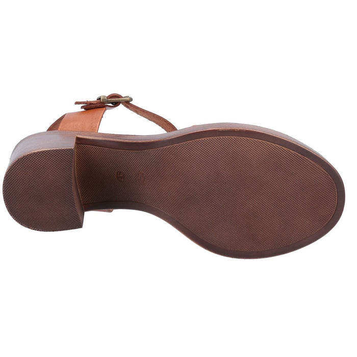 Hush Puppies Georgia Leather Women's Tan Heels