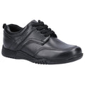 Hush Puppies Harvey Youth Black Leather Lace-Up Shoes