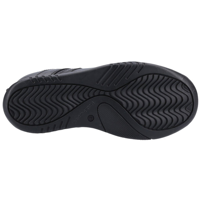Hush Puppies Harvey Youth Black Leather Lace-Up Shoes