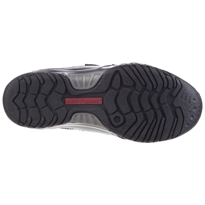 Hush Puppies Jezza Youth Black Leather Shoes