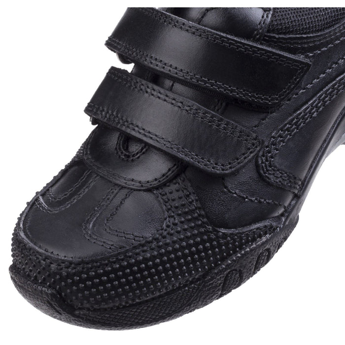 Hush Puppies Jezza Youth Black Leather Shoes