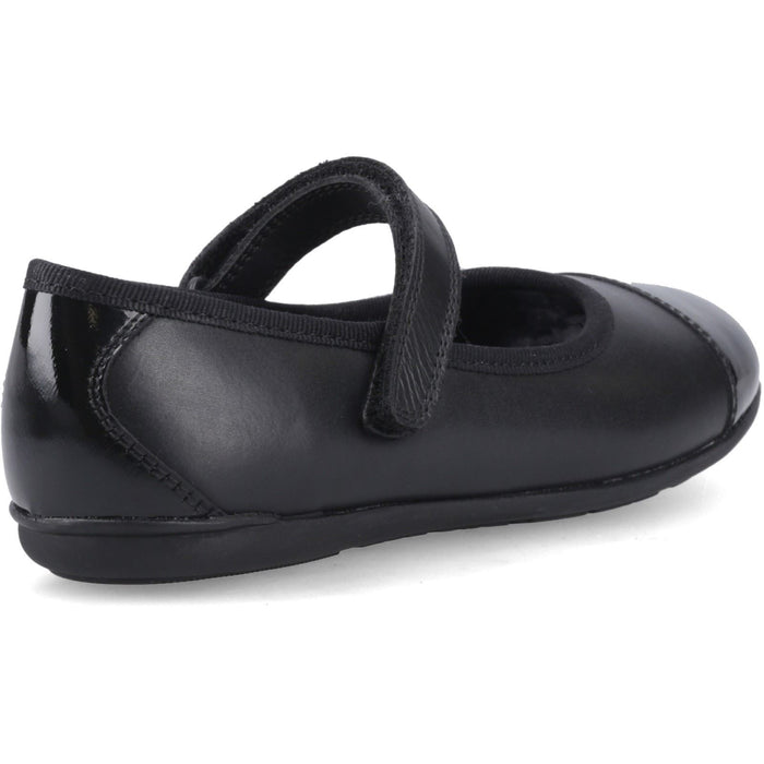 Hush Puppies Lottie Ballerina Leather Black Shoes