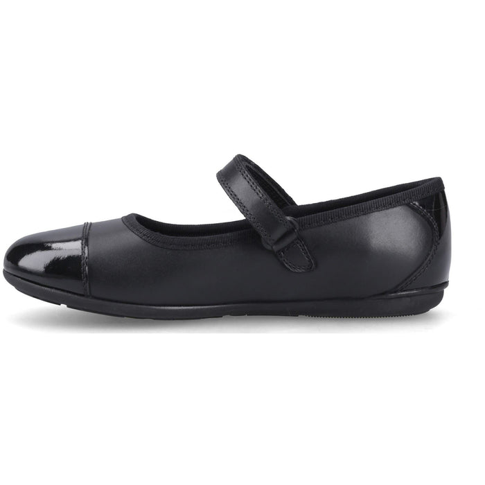Hush Puppies Lottie Ballerina Leather Black Shoes