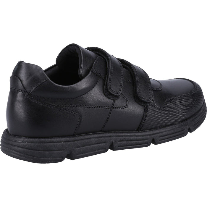 Hush Puppies Lucas Leather Junior Black Shoes