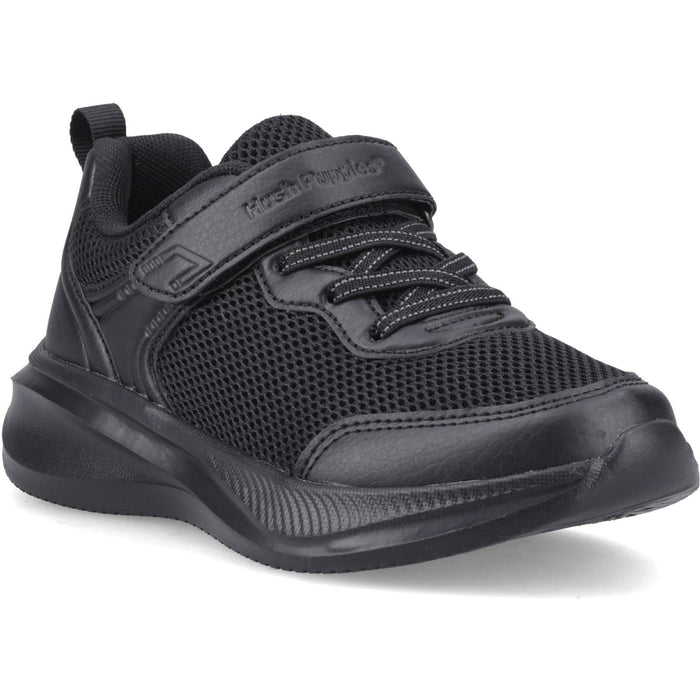 Hush Puppies Marty Trainer Textile Black Trainers