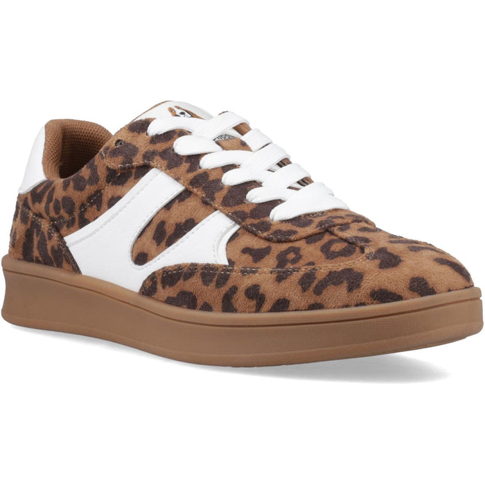 Hush Puppies Maura Textile Textile Women's Leopard Trainers