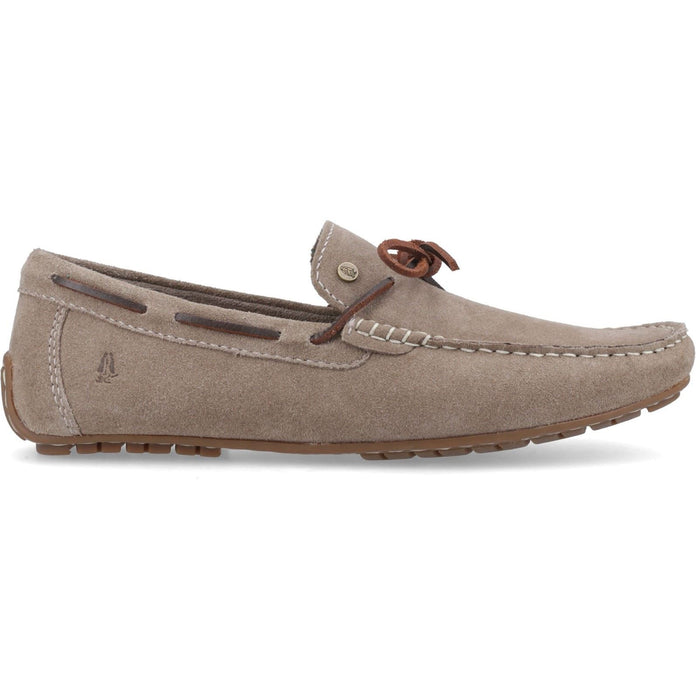 Hush Puppies Reuben Boat Shoe Suede Men's Taupe Boat Shoes