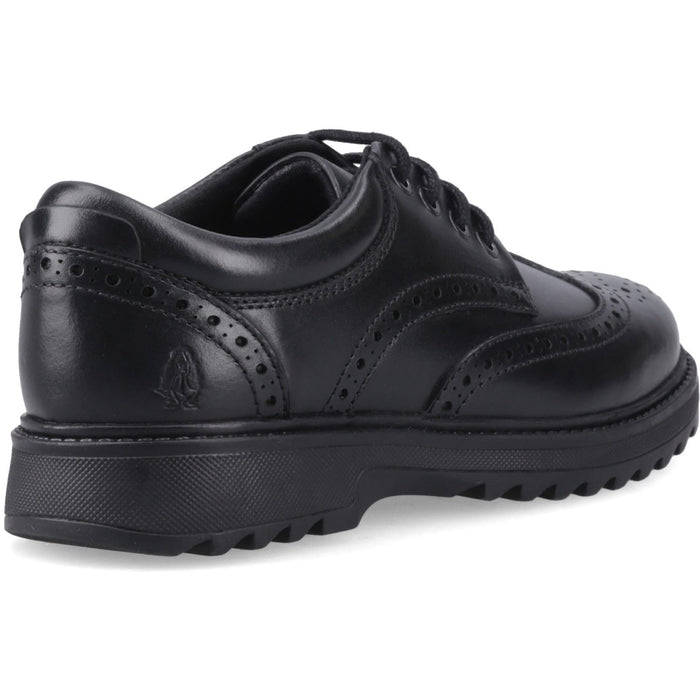 Hush Puppies Romeo Leather Black Brogues