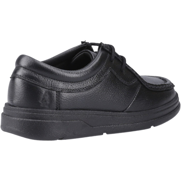 Hush Puppies Ronan Leather Junior Black Moccasins Shoes