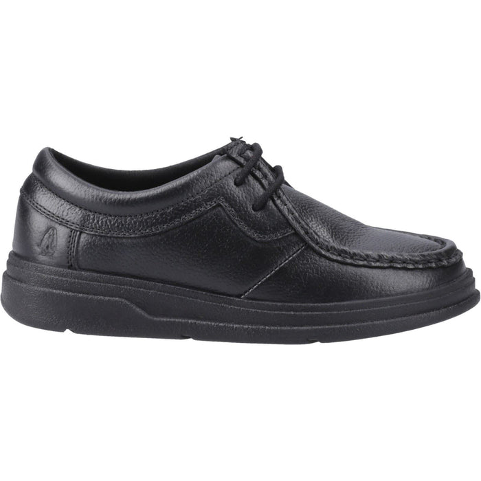 Hush Puppies Ronan Leather Junior Black Moccasins Shoes