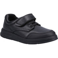 Hush Puppies Rowan Leather Youth Boy's Black Lace-Up Shoes