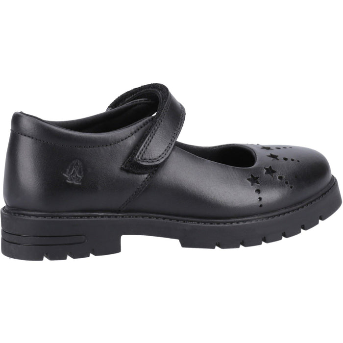 Hush Puppies Sabrina Leather Junior Black Shoes
